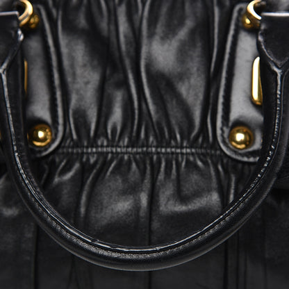 Prada Nappa Gaufre Shopping Satchel Black 11 of 13