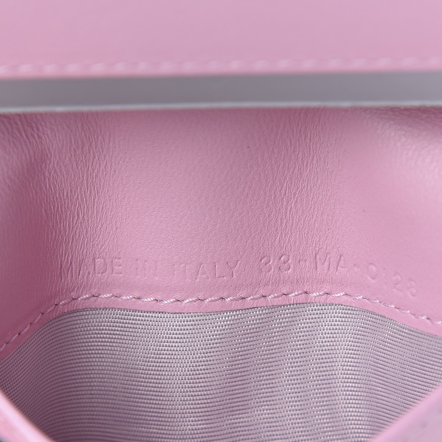 Christian Dior Lambskin Cannage Bi-Color Small Lady Dior Flap Card Holder Black Pink 7 of 8