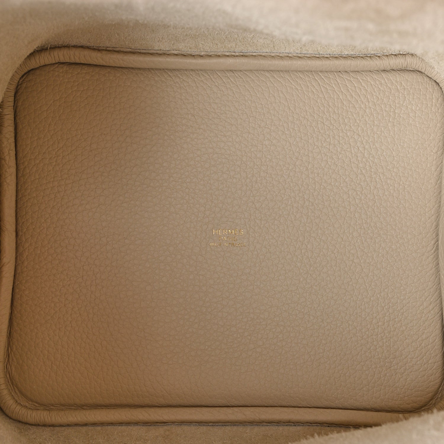 Hermes Taurillon Clemence Picotin Lock 22 MM Beton 5 of 10
