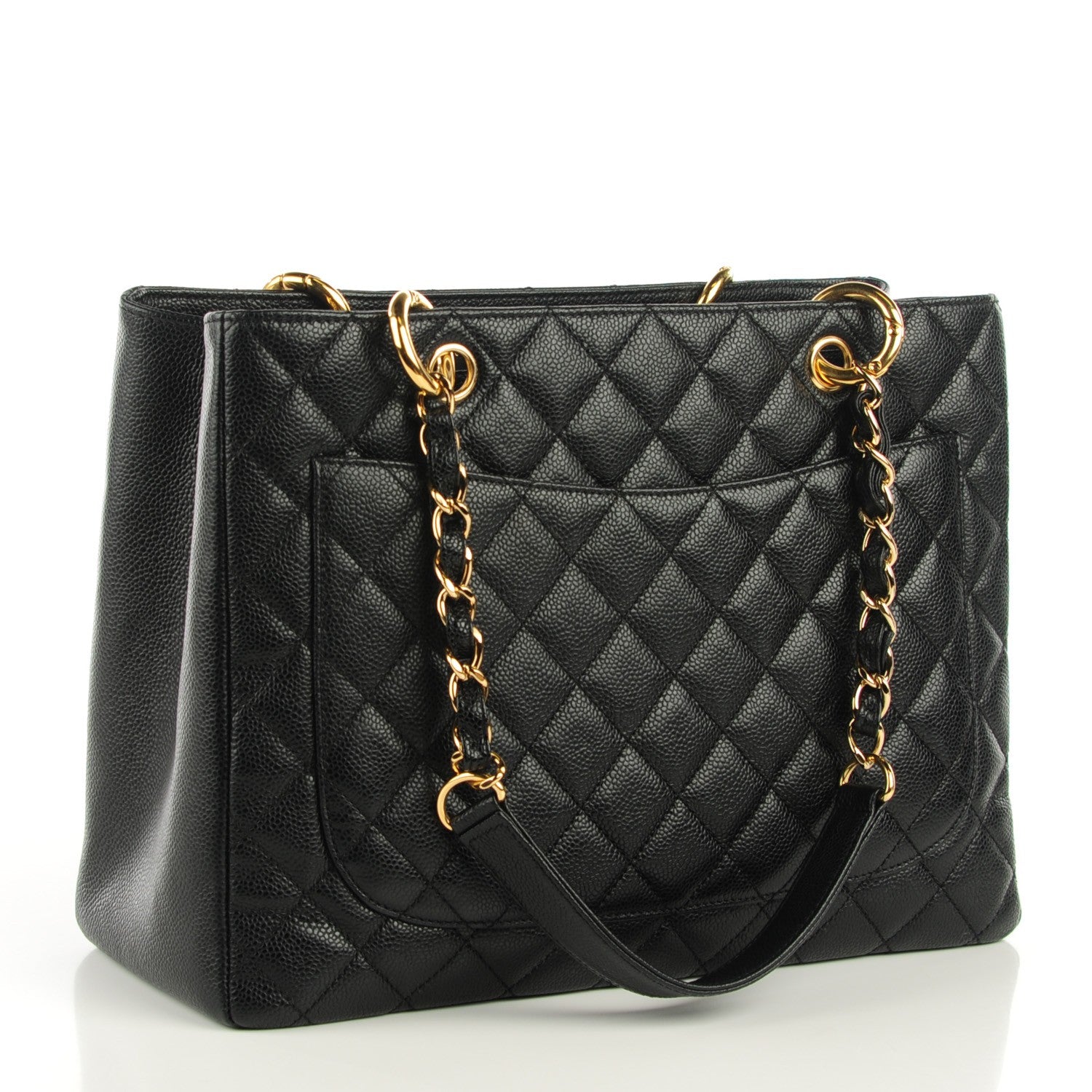 Chanel Caviar Quilted Grand Shopping Tote GST Black 3 of 8