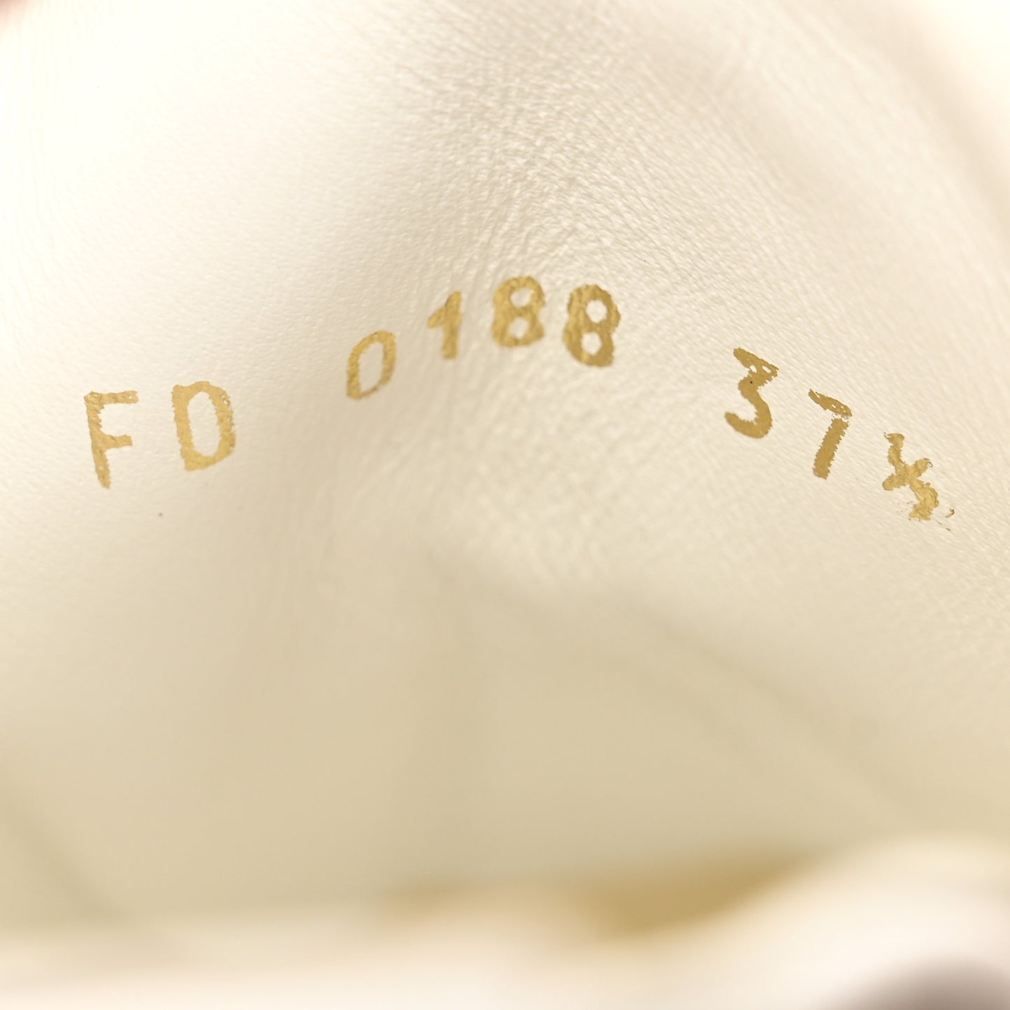Calfskin Monogram Run Away Sneakers 37.5 White