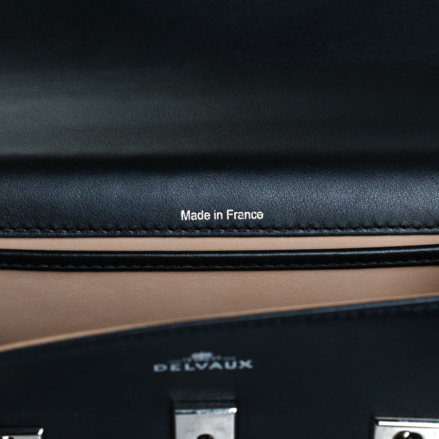 Delvaux Smooth Calfskin Mini Tempete Satchel Black 7 of 13