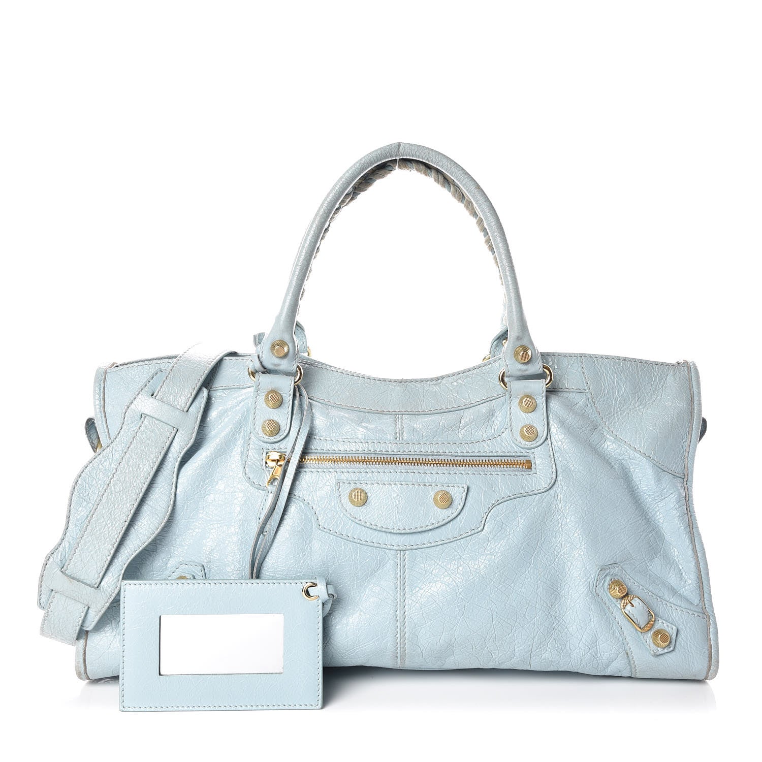 Balenciaga Agneau Giant 12 Gold Hardware Part Time Bleu Dragee 1 of 29