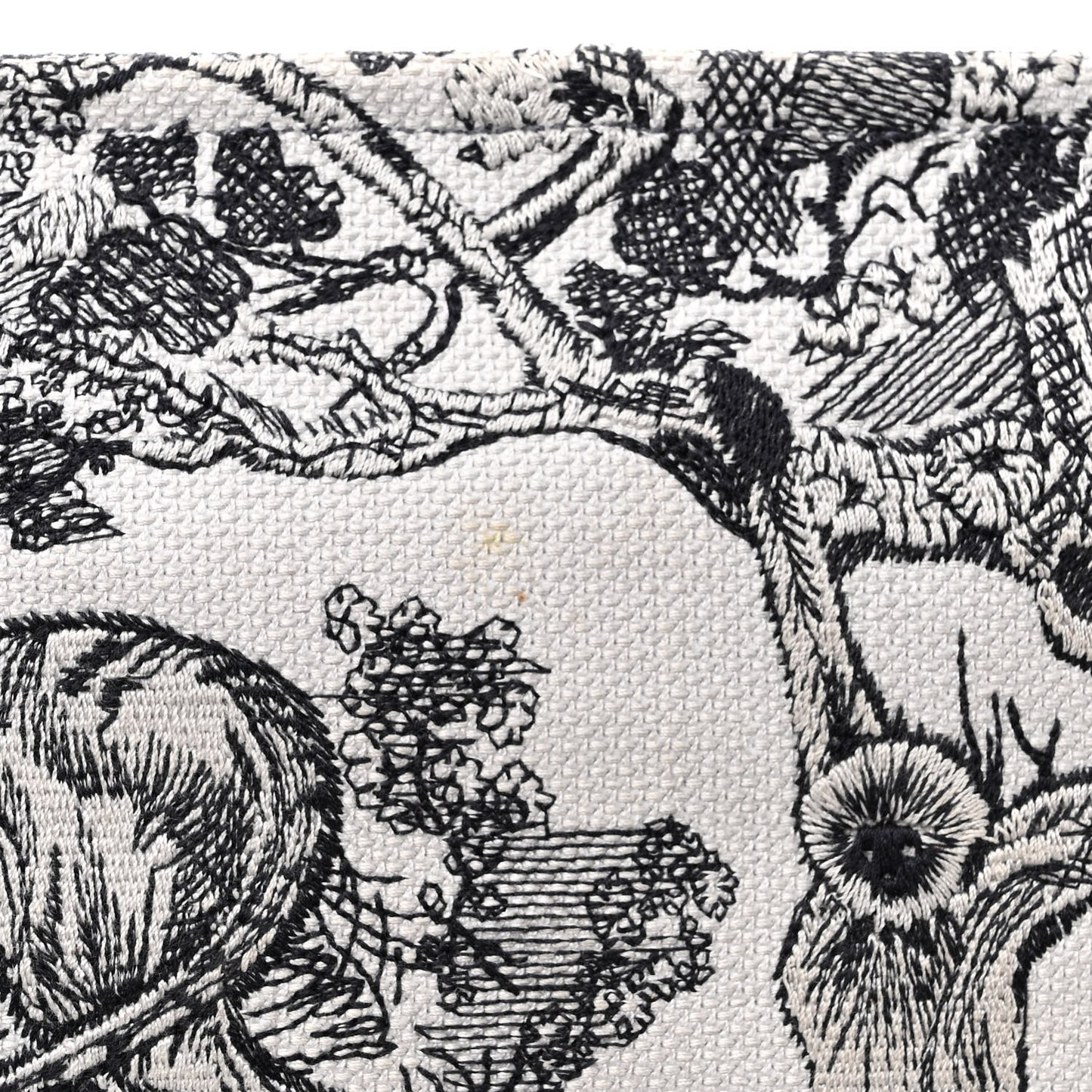Gradient Canvas Embroidered Large Dioriviera Toile De Jouy Book Tote Blue
