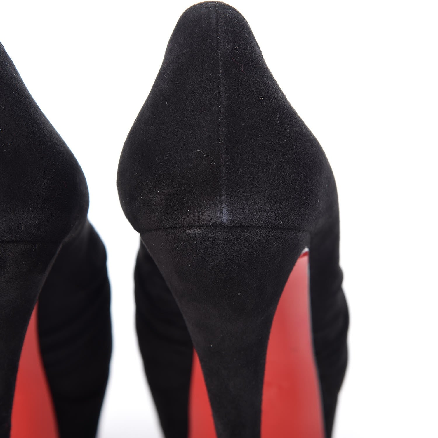 Christian Louboutin Suede Drapadita 150 Pumps 37 Black 9 of 10