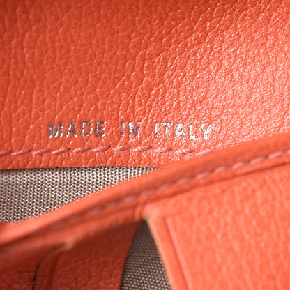 Chanel Goatskin Camellia Embossed Bi-Fold Wallet Coral 7 of 12