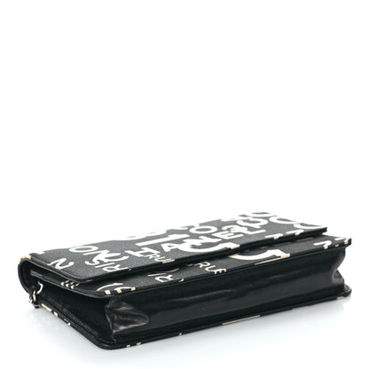 Chanel Denim Coco Wallet On Chain WOC Black 4 of 11
