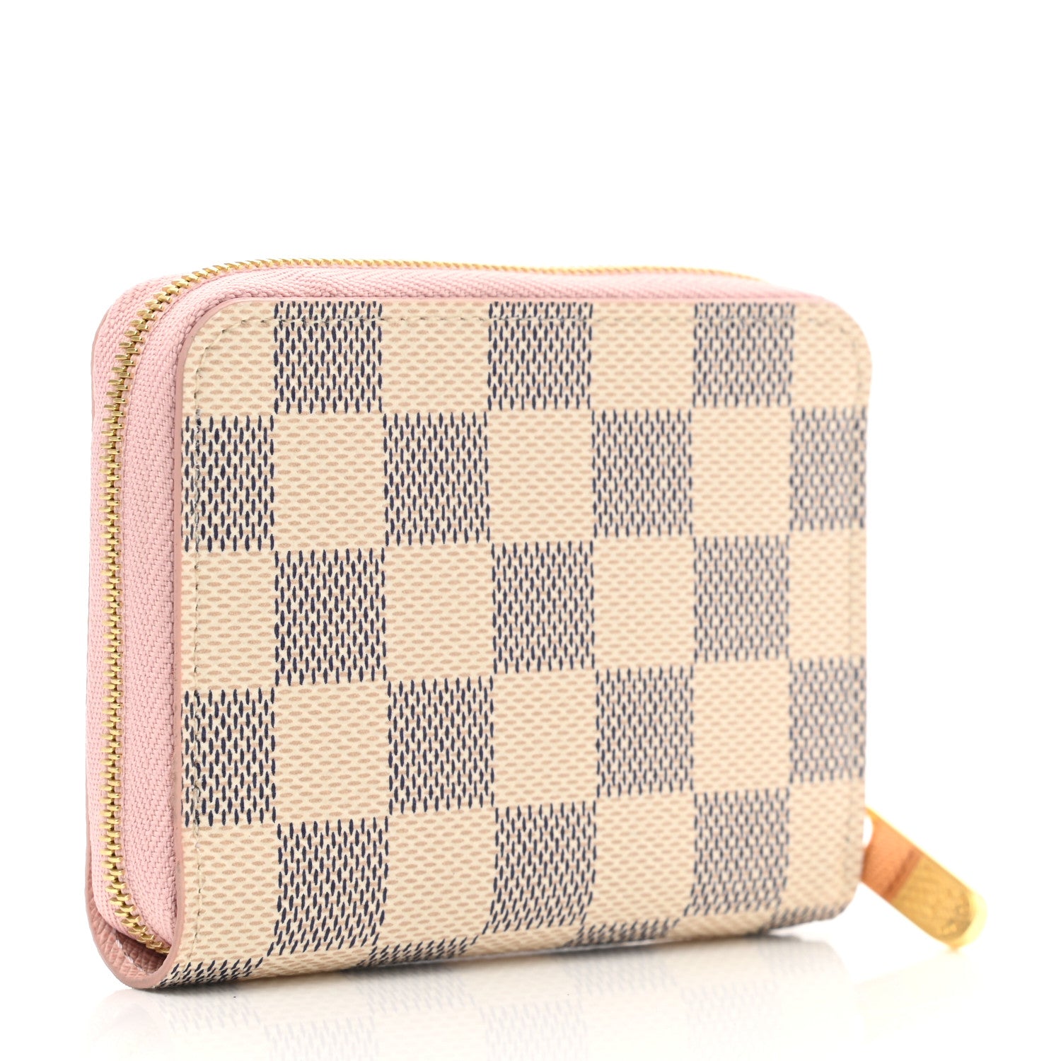 Louis Vuitton Damier Azur Zippy Coin Purse Rose Ballerine 3 of 7
