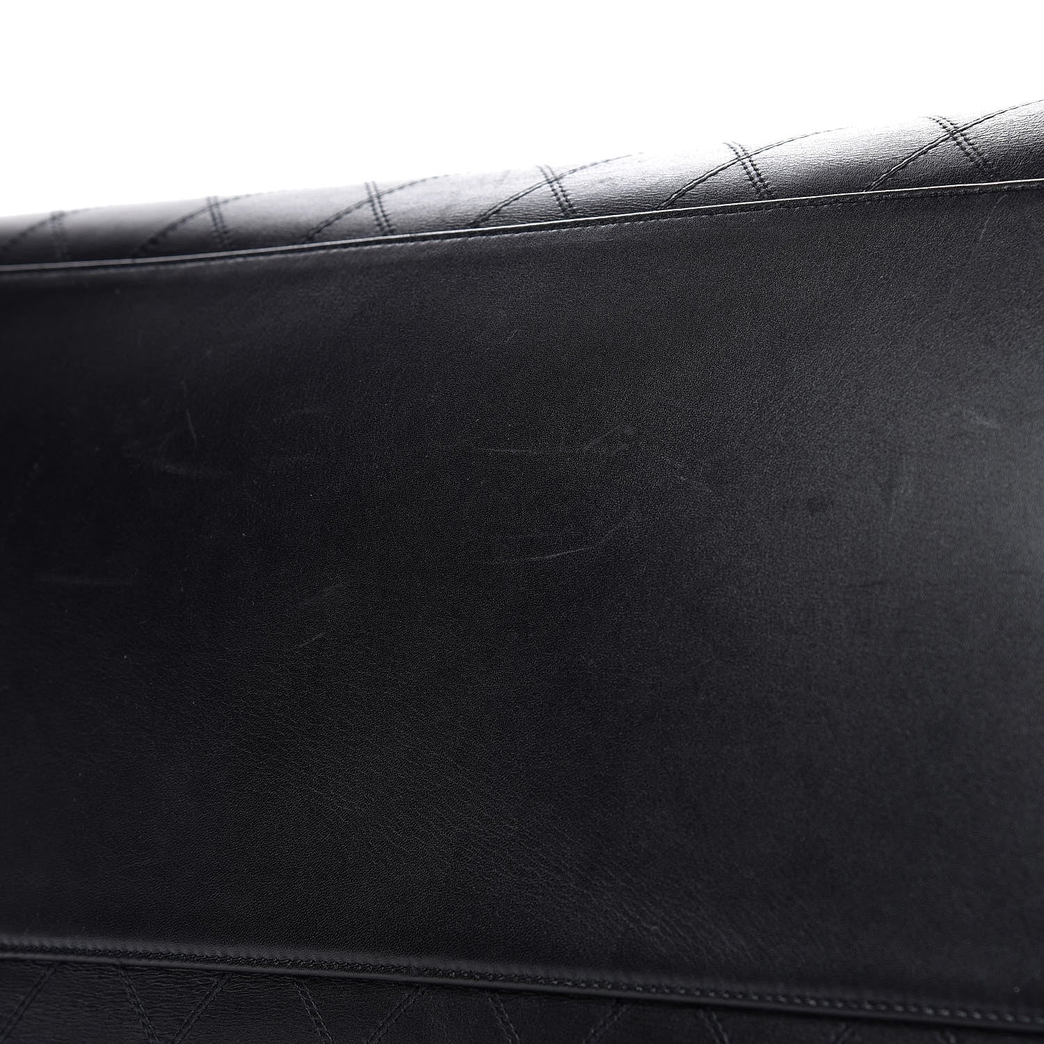 Chanel Calfskin Stitched XL Weekender Black 14 of 15