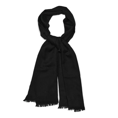 Gucci Wool Silk GG Monogram GGNat Scarf Black 1 of 5