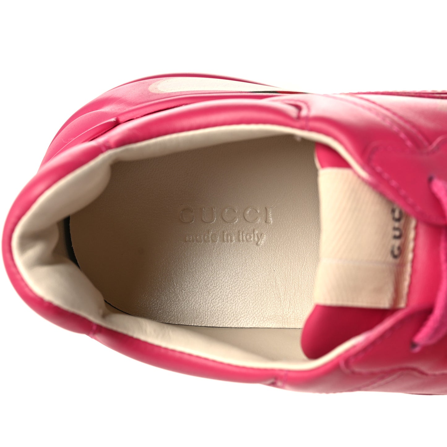 Calfskin Logo Womens Rhyton Sneakers 39 Box Pink
