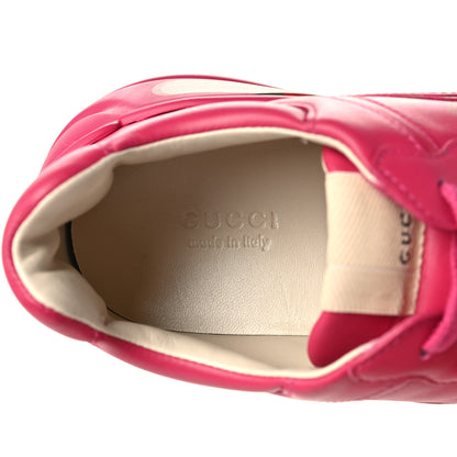 Gucci Calfskin Logo Womens Rhyton Sneakers 39 Box Pink 7 of 8