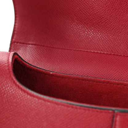 Christian Dior Grained Calfskin Saddle Bag Burgundy 14 of 14