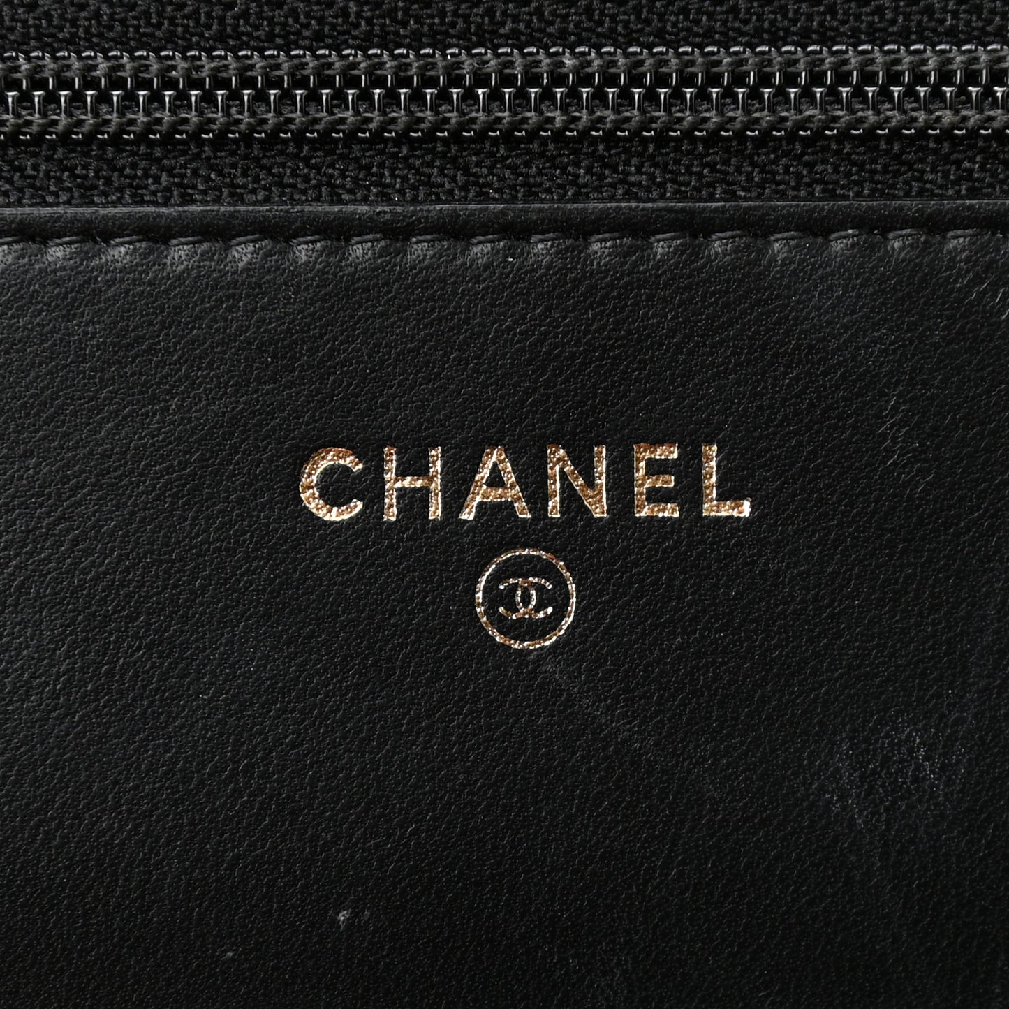 Lambskin Quilted Boy Wallet On Chain WOC Black