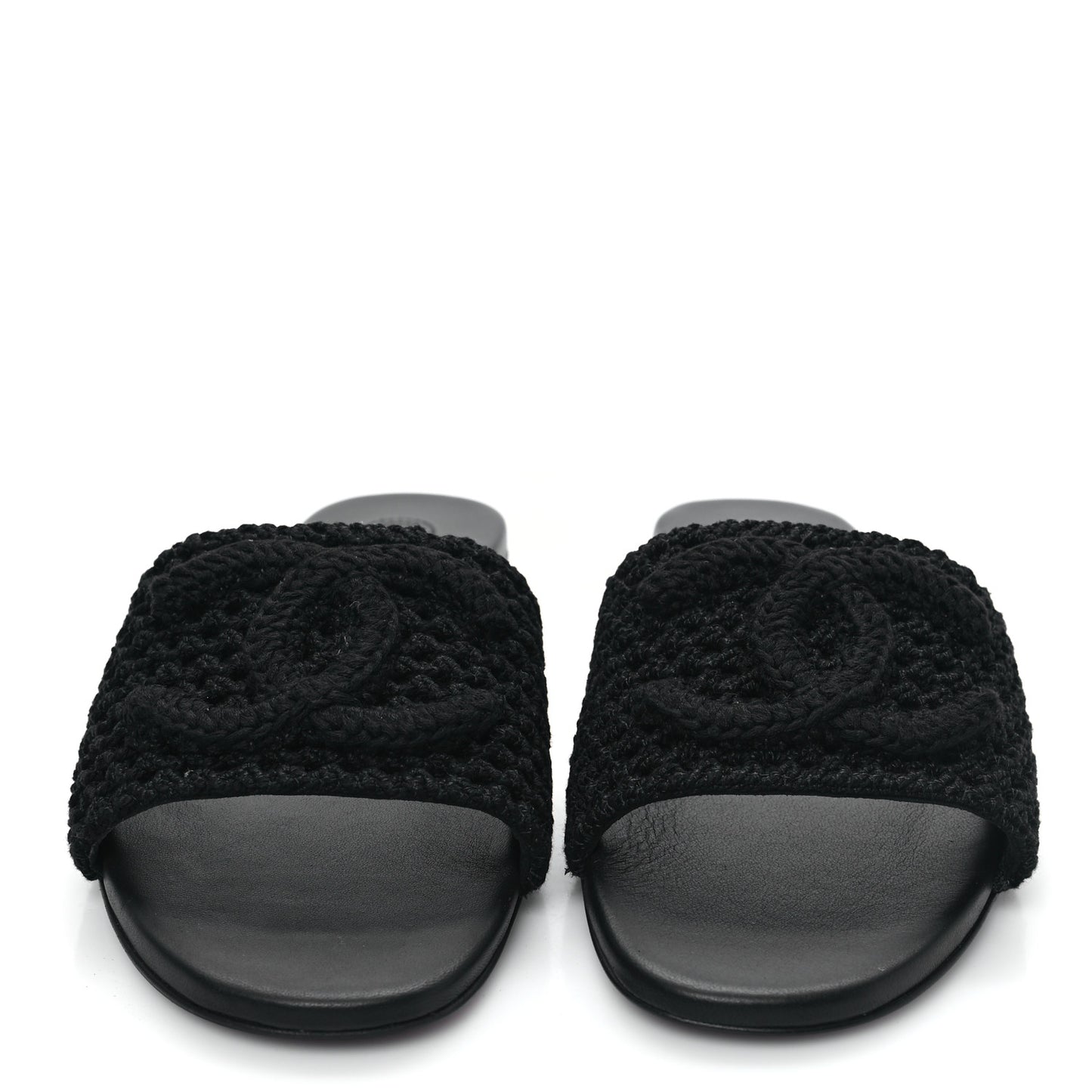 Crochet CC Mules Sandals 39 Black