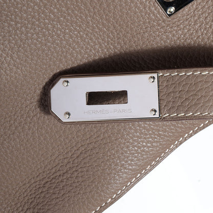 Hermes Taurillon Clemence Jypsiere 34 Etoupe 13 of 20