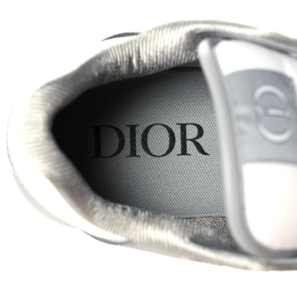 Christian Dior Smooth Calfskin Jacquard Oblique Mens B27 Low Top Sneakers 38 Beige Blue 7 of 7