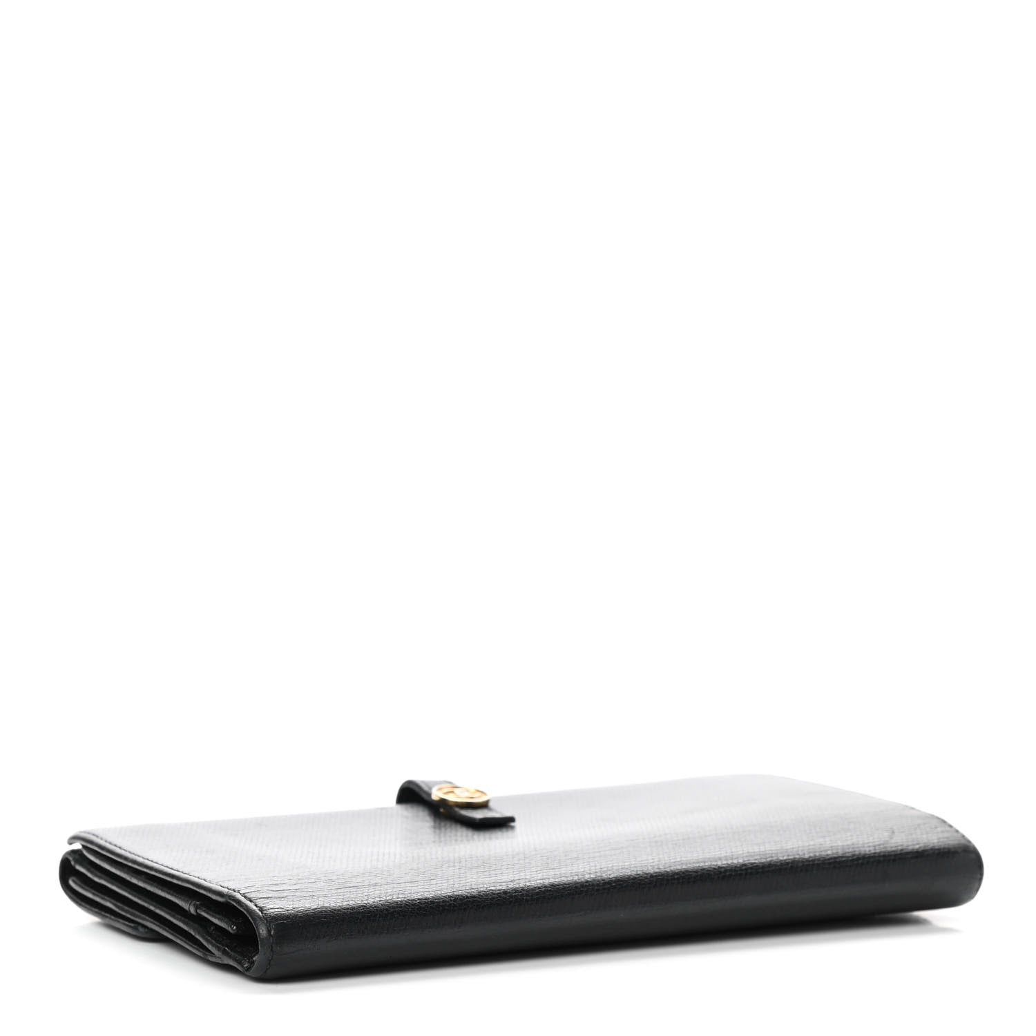 Chanel Grained Calfskin CC Button Long Wallet Black 4 of 11