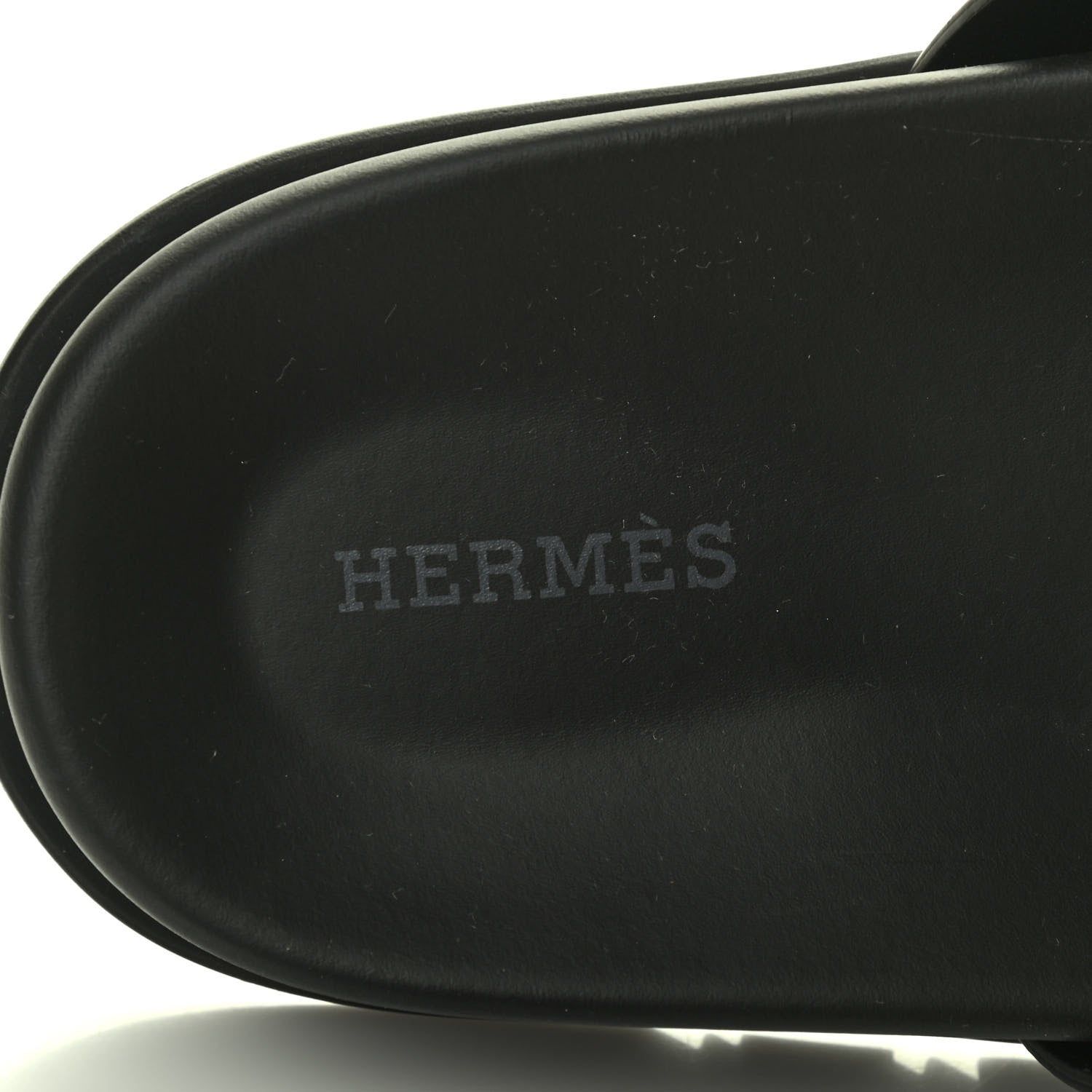 Hermes Calfskin Mens Chypre Sandals 43 Black 7 of 8