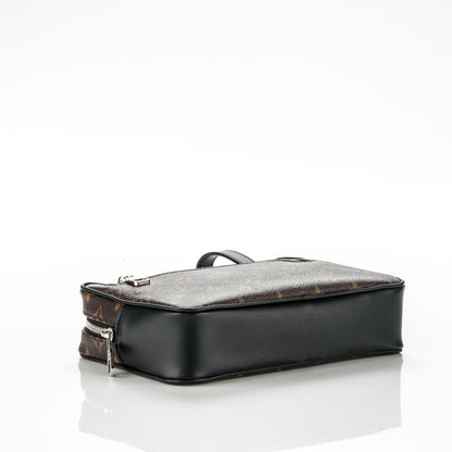 Louis Vuitton Monogram Macassar Kasai Clutch Black 4 of 7
