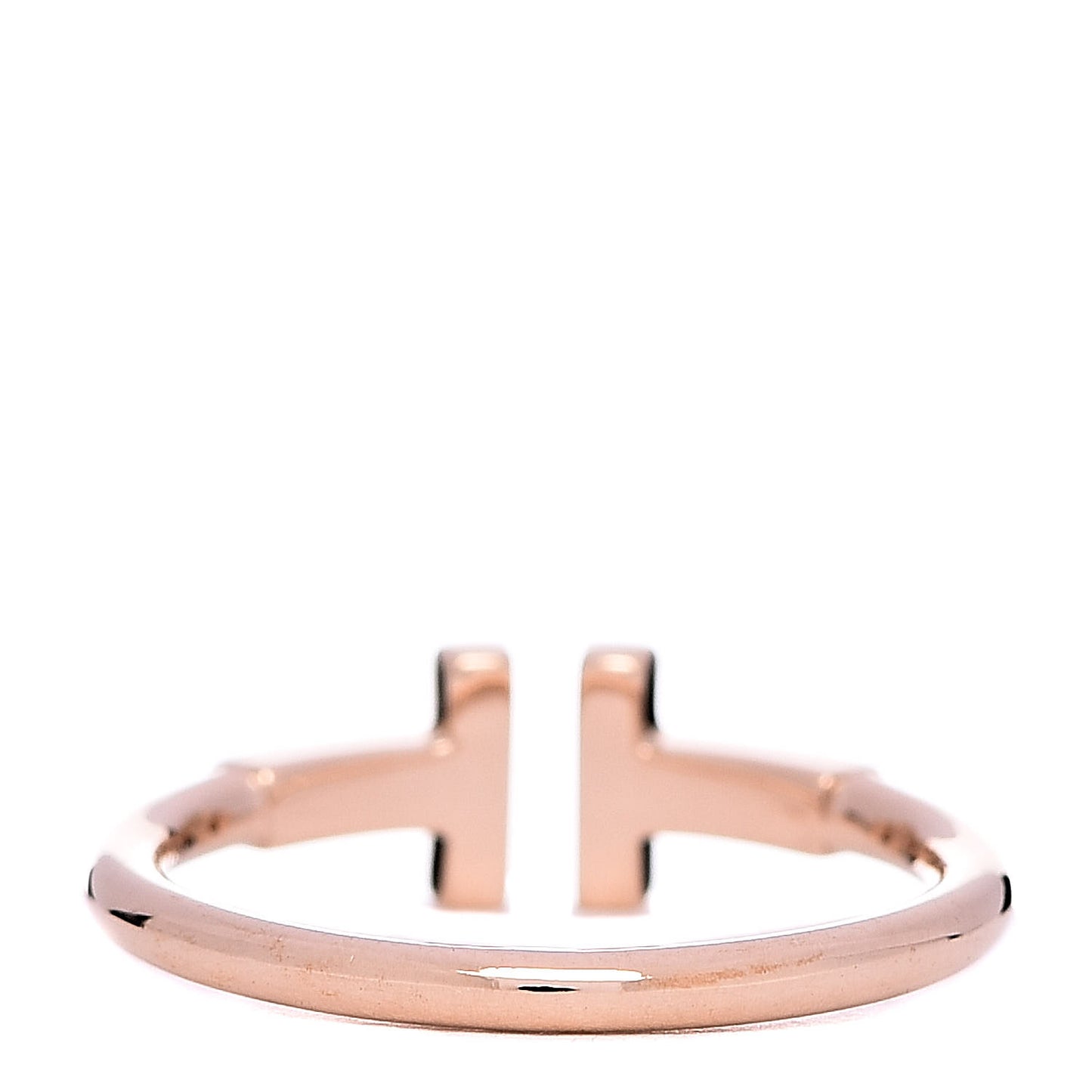 18K Rose Gold T Wire Ring 51 5.75