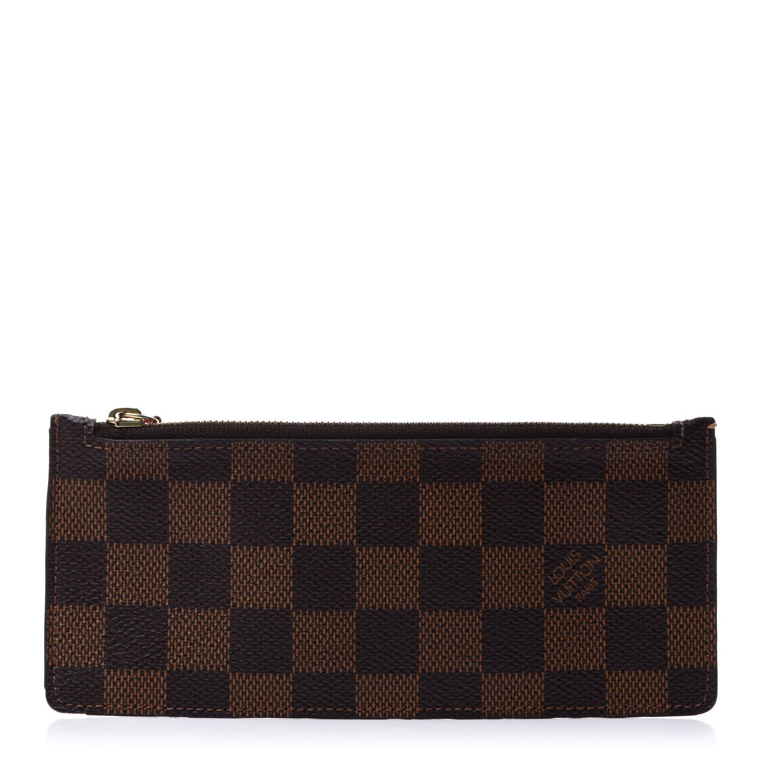 Louis Vuitton Damier Ebene Josephine Wallet Zippered Insert Red 1 of 13