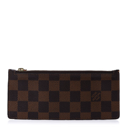 Louis Vuitton Damier Ebene Josephine Wallet Zippered Insert Red 1 of 13