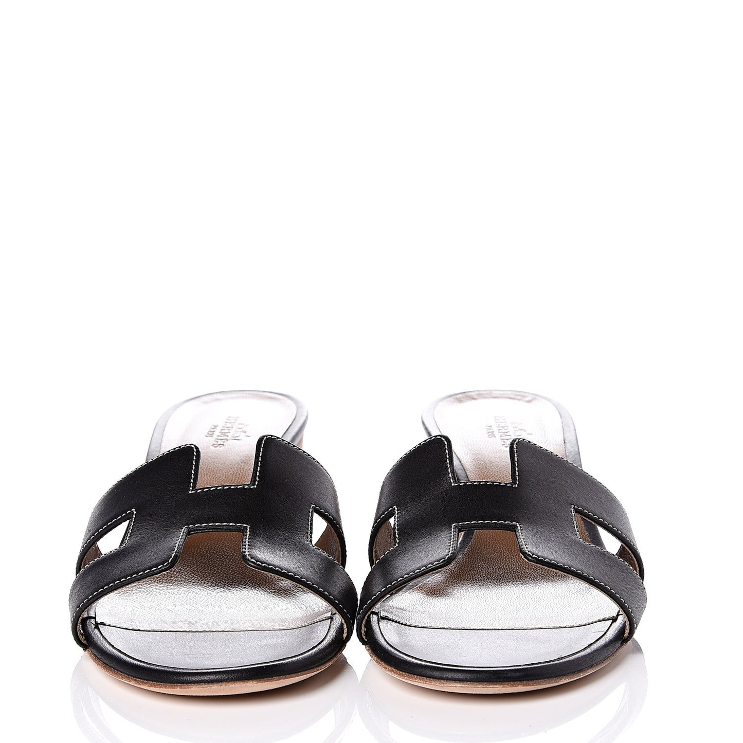 Calfskin Oasis Sandals 38 Black