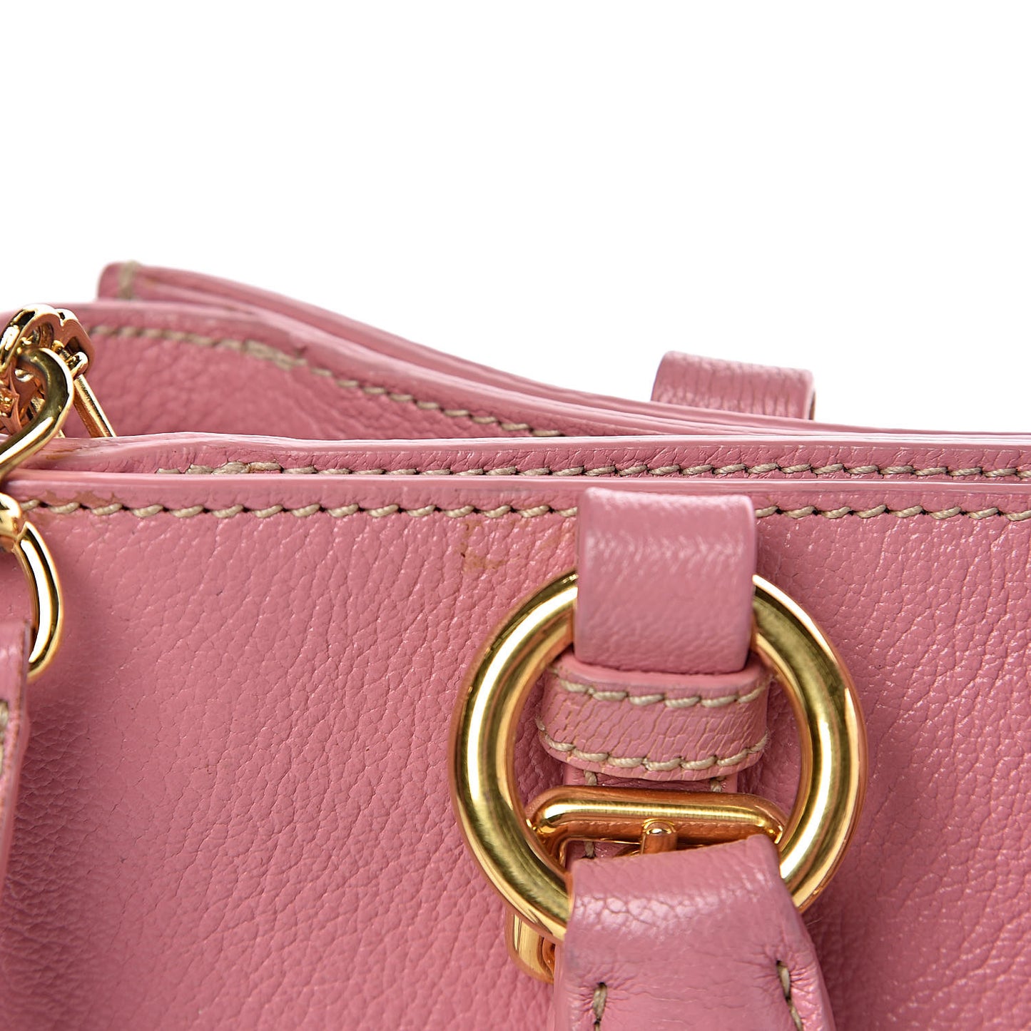 Goatskin Madras Shopping Tote Rosa