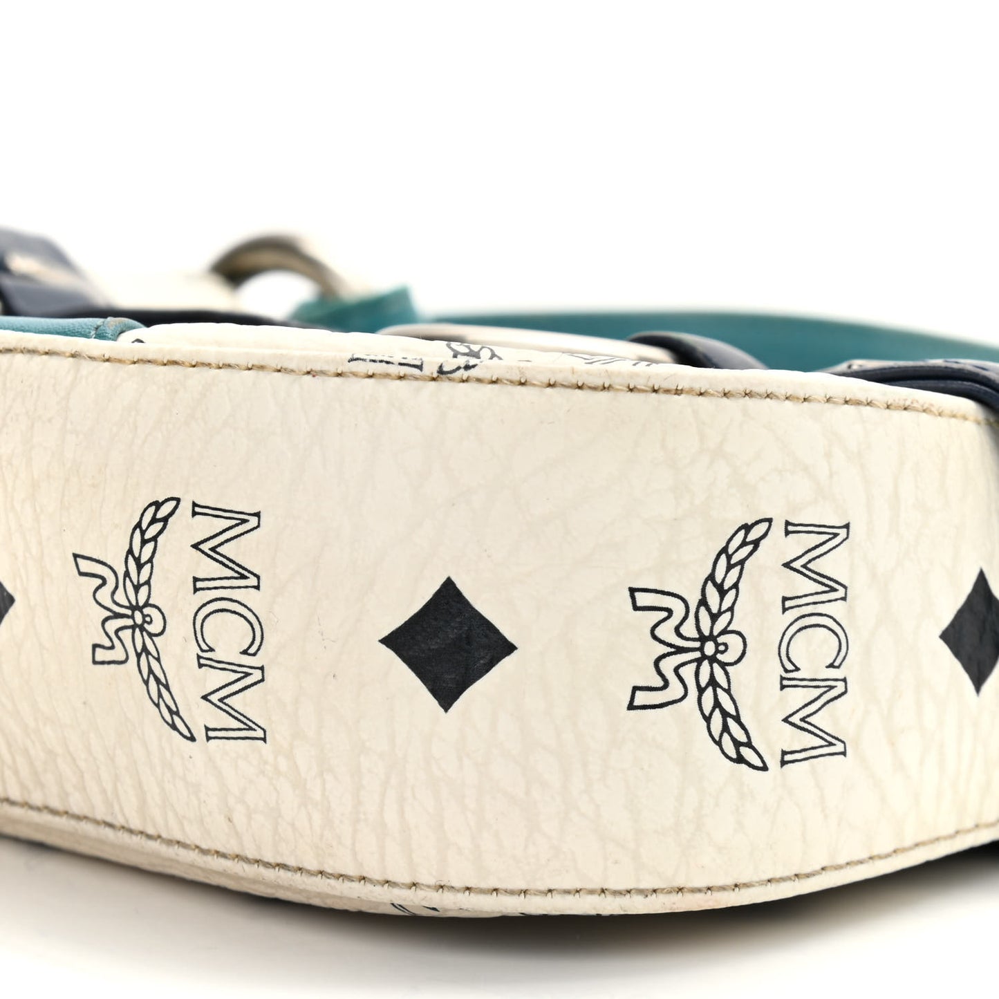 Visetos Shoulder Bag White Blue Yellow