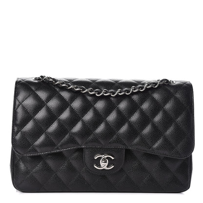 Chanel Caviar Quilted Jumbo Double Flap Black 1 of 11