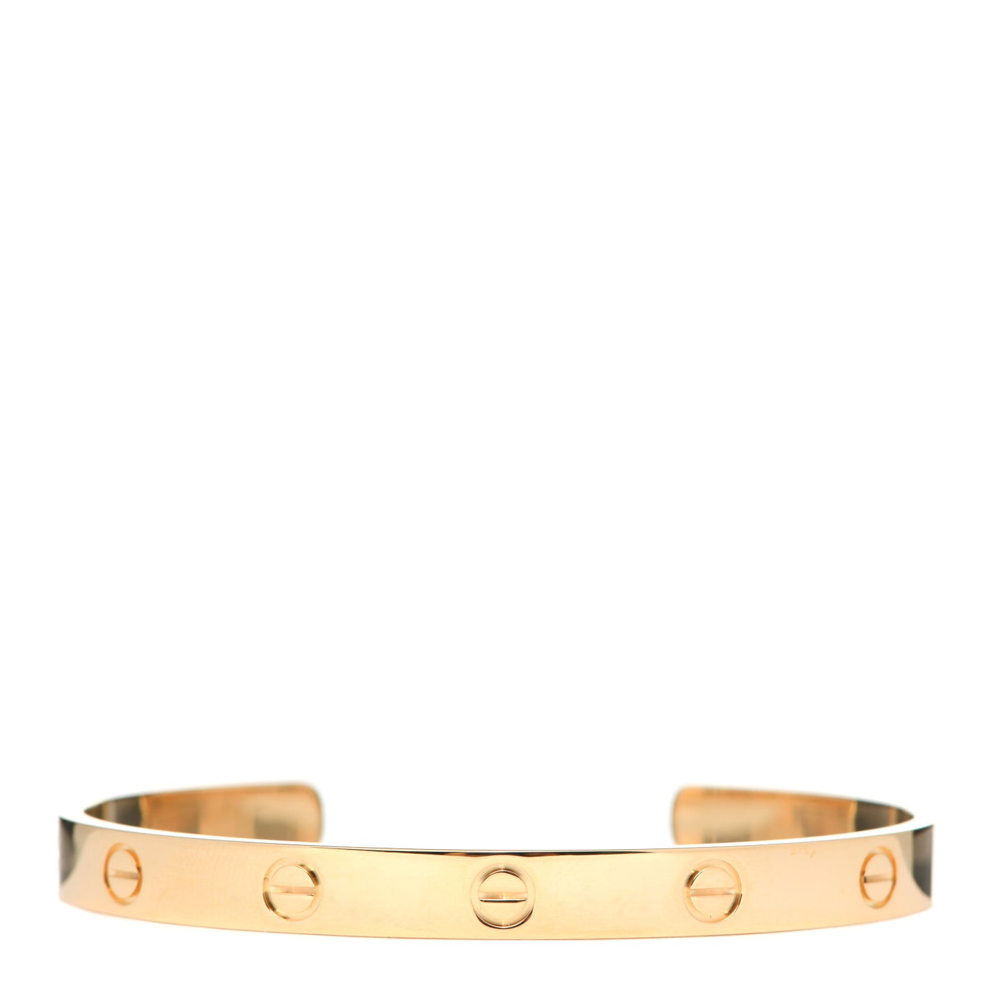 18K Yellow Gold LOVE Cuff Bracelet 18