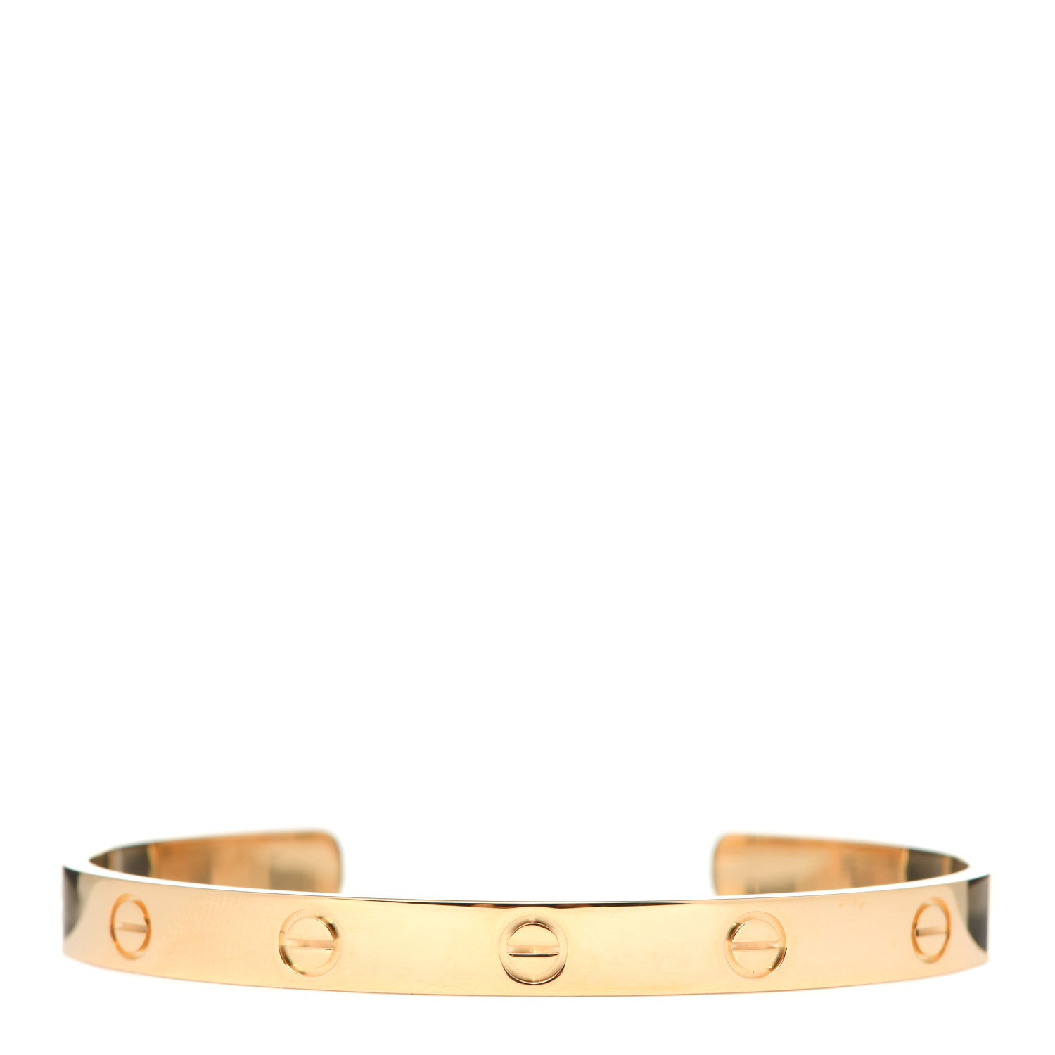 Cartier 18K Yellow Gold LOVE Cuff Bracelet 18 1 of 6
