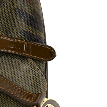 Christian Dior Pixelated Calfskin Camouflage Saddle Bag 12 of 14
