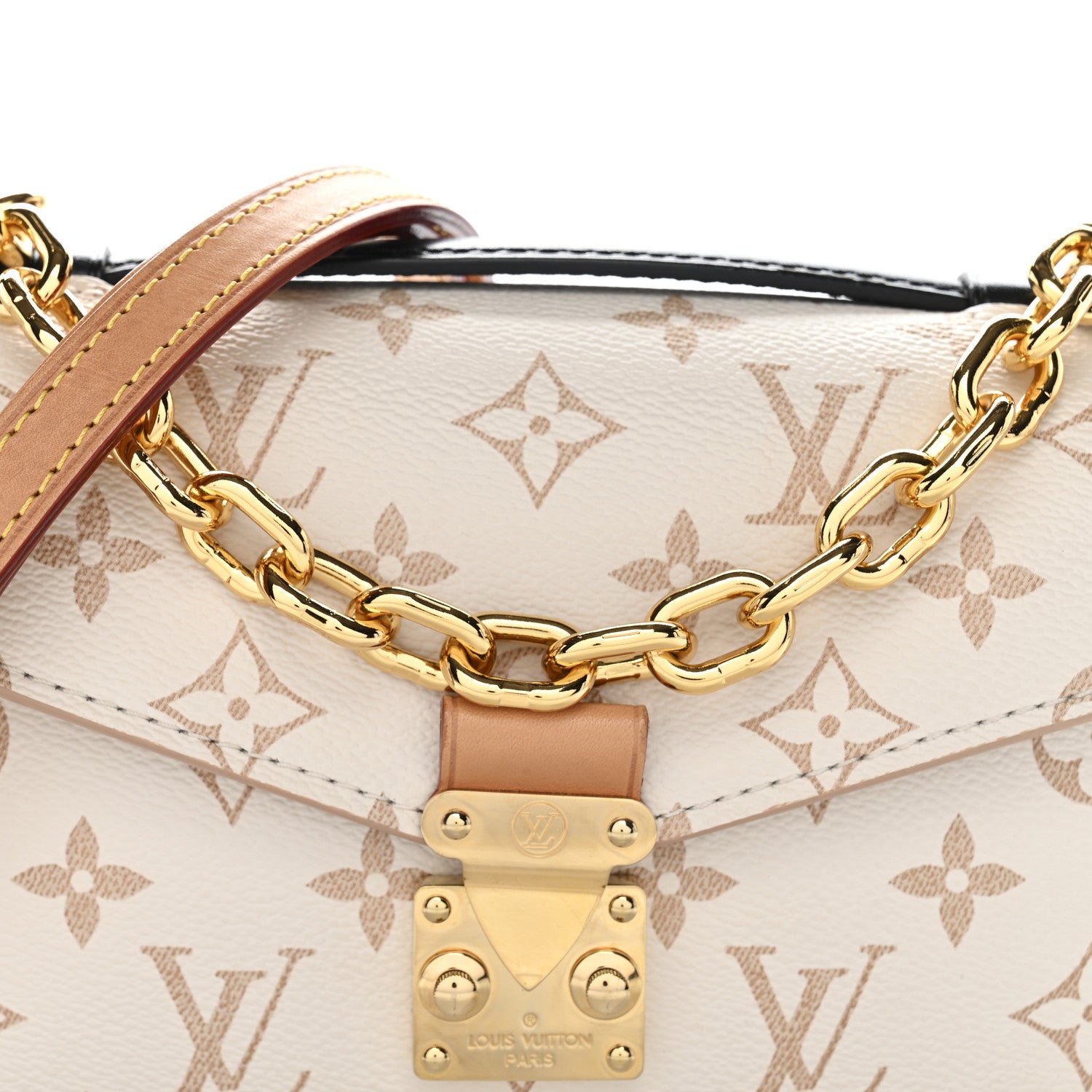 Louis Vuitton ベージュ Louis Vuitton Monogram Dune Pochette Metis East West 1850311