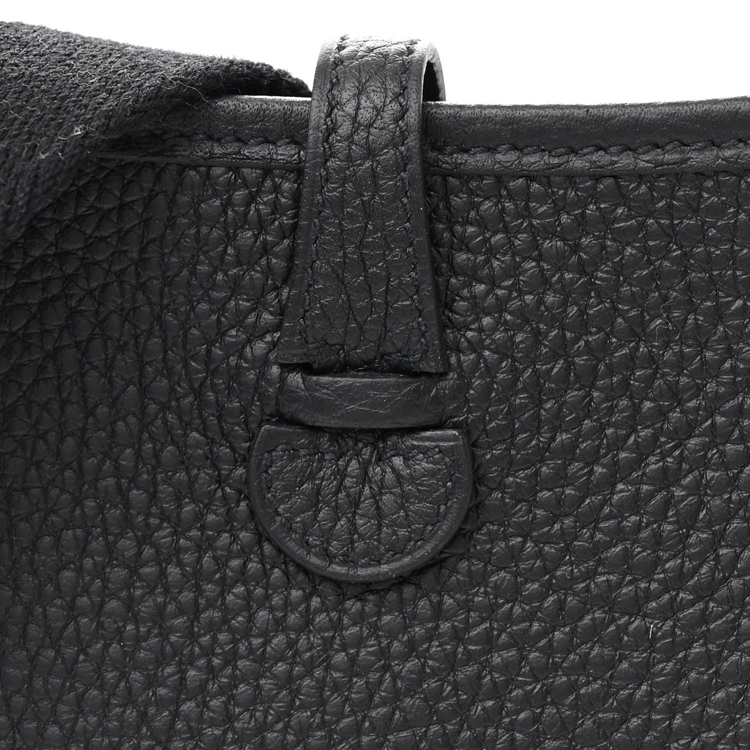 Hermes Taurillon Clemence Evelyne TPM Black 8 of 10