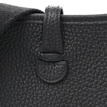 Hermes Taurillon Clemence Evelyne TPM Black 8 of 10