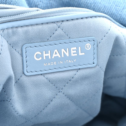Chanel Denim Quilted Chanel 22 Light Blue 8 of 11