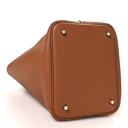 Hermes Taurillon Clemence Picotin Lock 22 MM Gold 4 of 13
