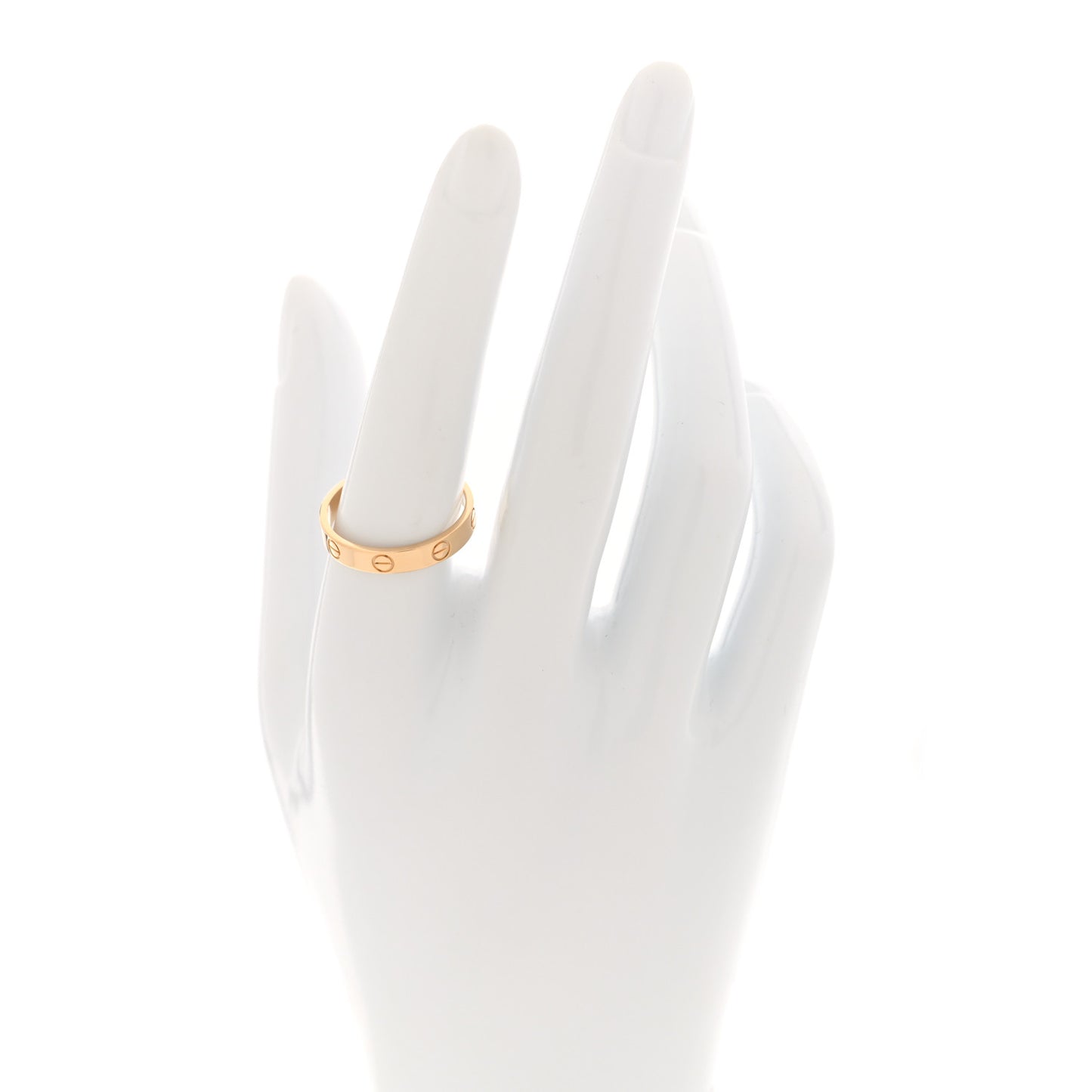 18K Yellow Gold 3.5mm LOVE Wedding Band Ring 57 8
