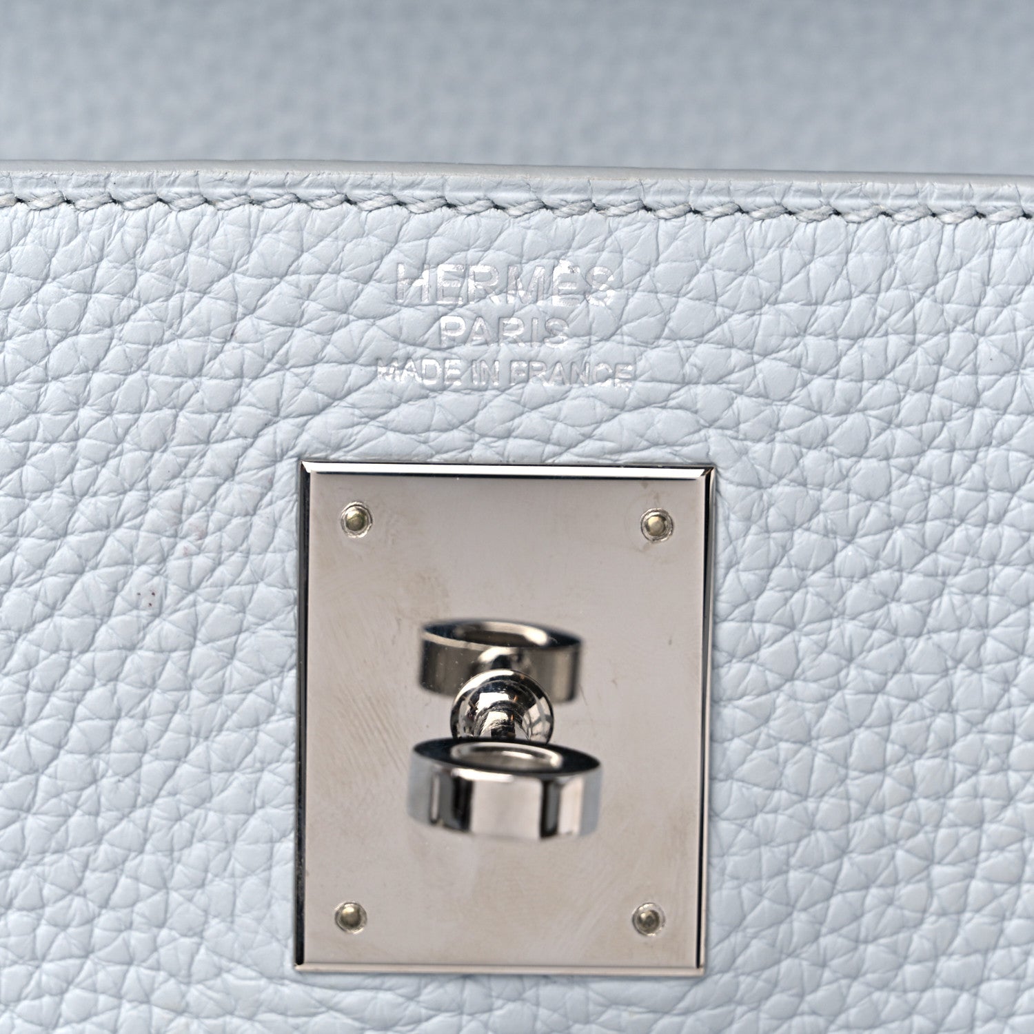 Hermes Taurillon Clemence Kelly Retourne 32 Bleu Glacier 6 of 15
