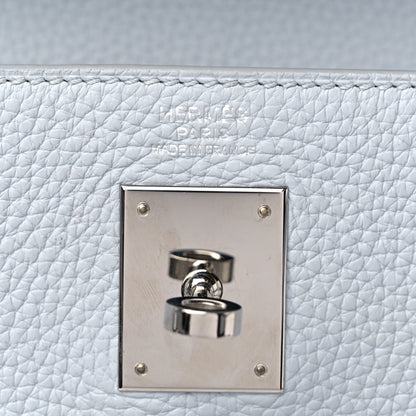 Hermes Taurillon Clemence Kelly Retourne 32 Bleu Glacier 6 of 15