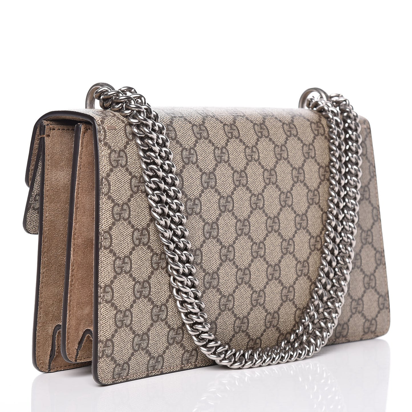 GG Supreme Monogram Small Dionysus Shoulder Bag Taupe