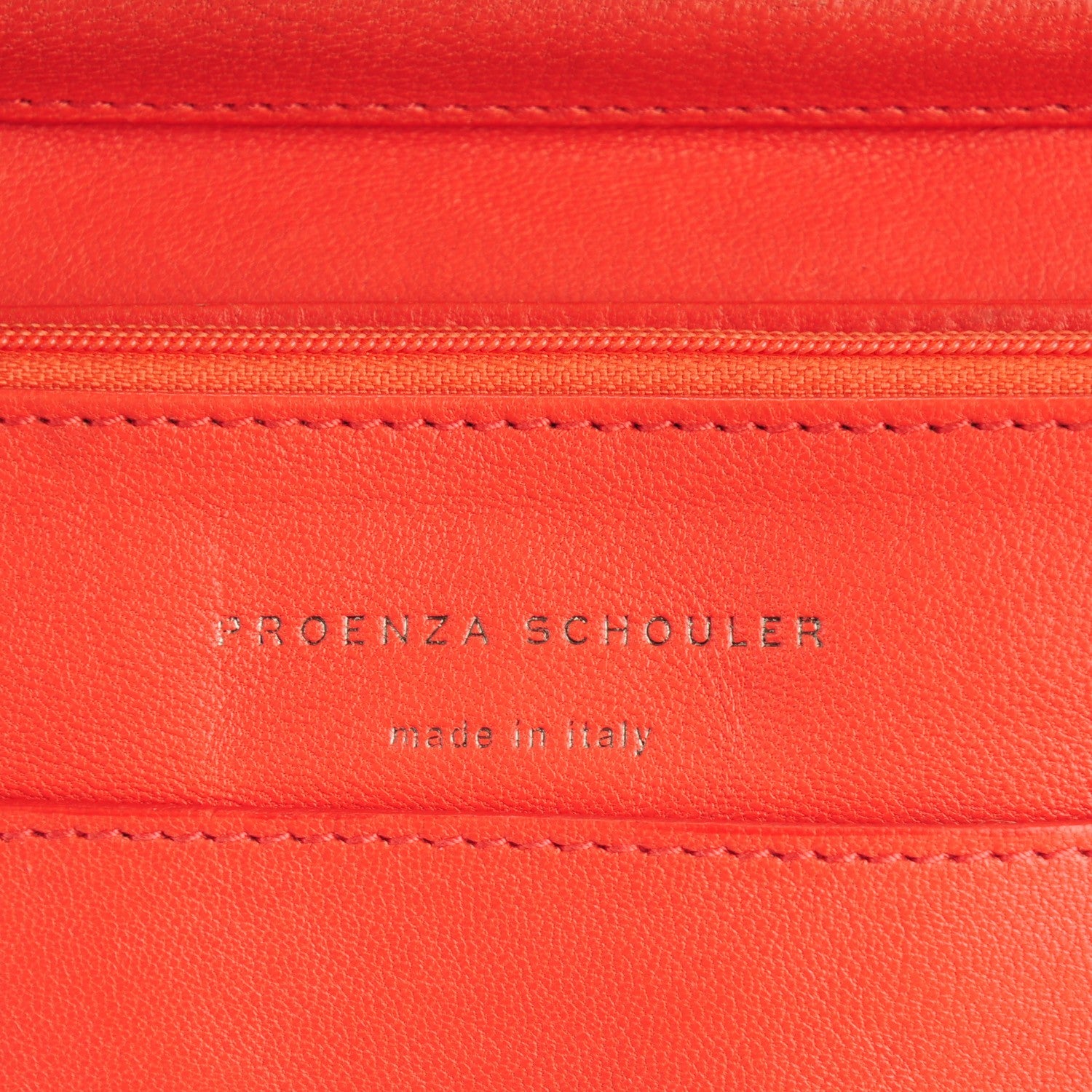 Proenza Schouler Lambskin Large PS1 Chain Wallet Deep Coral 6 of 7