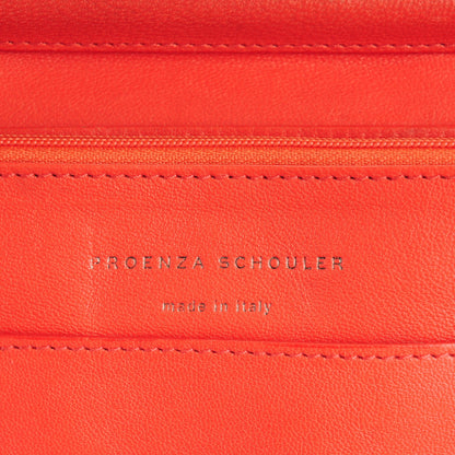 Proenza Schouler Lambskin Large PS1 Chain Wallet Deep Coral 6 of 7