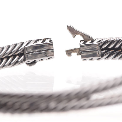 David Yurman Sterling Silver Diamond Black Orchid Albion Cable Bracelet 7 of 7