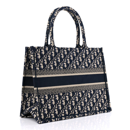 Christian Dior Oblique Medium Book Tote Blue Multicolor 3 of 9