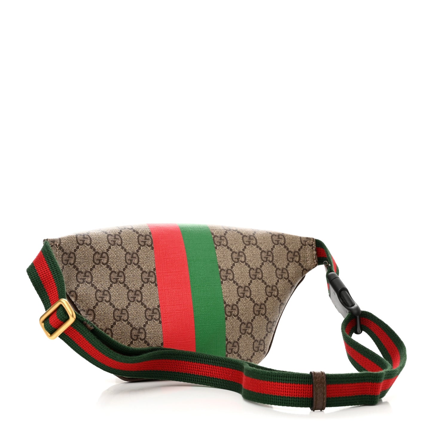 GG Supreme Monogram Textured Dollar Calfskin Gucci Tiger Belt Bag Beige Ebony Lobster Red New Shamarock New Acero