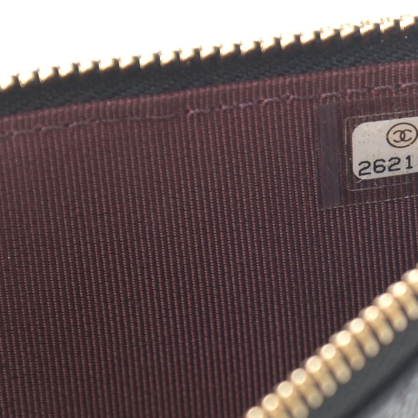 Caviar Quilted Classic Flat Wallet Pouch Black