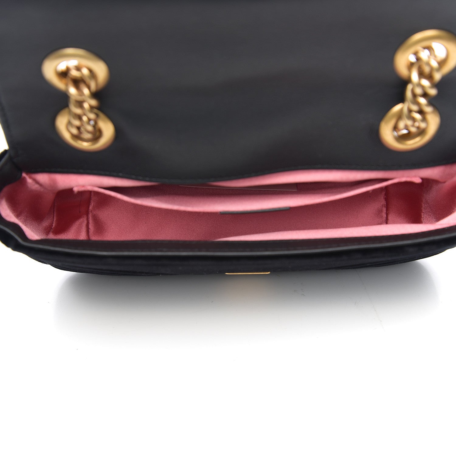 Gucci Velvet Matelasse Mini GG Marmont Shoulder Bag Black 4 of 10